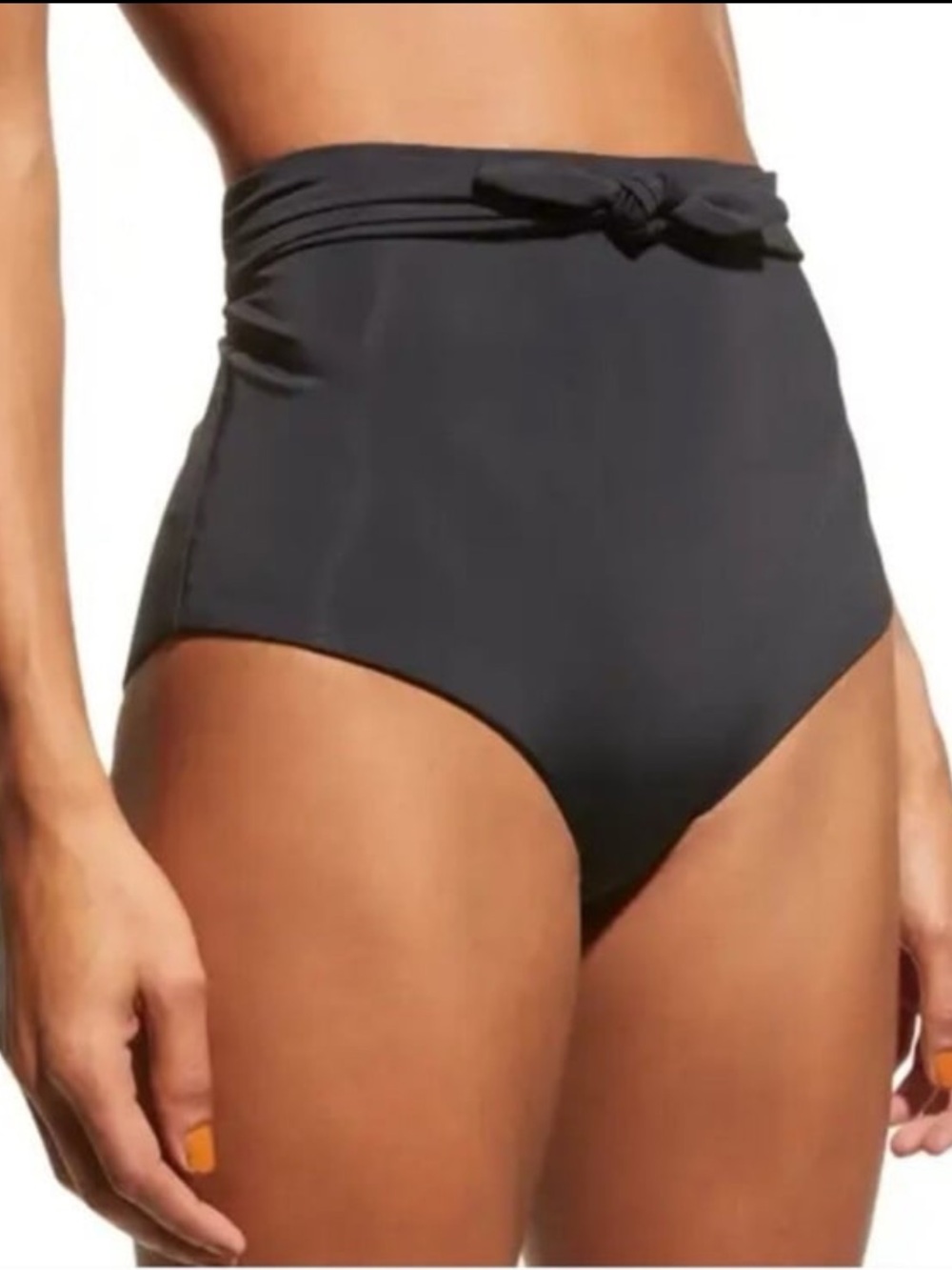RARE MARA HOFFMAN Jay Bikini Bottoms in Charcoal Grey